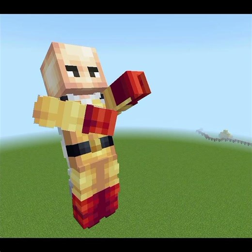 Minecraft Saitama 💀#minecraft #shorts