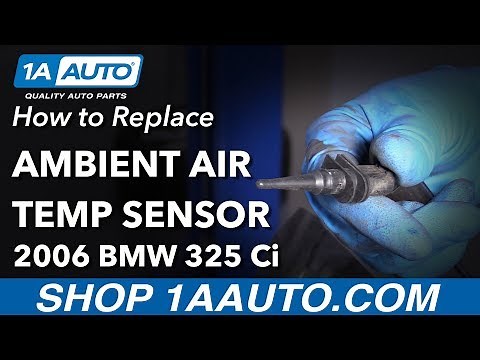 How to Replace Air Temp Sensor 01-06 BMW 325Ci