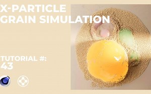 【野生字幕】沙子中膨胀的物体模拟|X-particles教程|cinema 4d 教程|特效教程