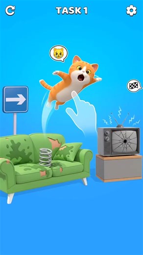 Cat Flip 🐈 #onetapgame