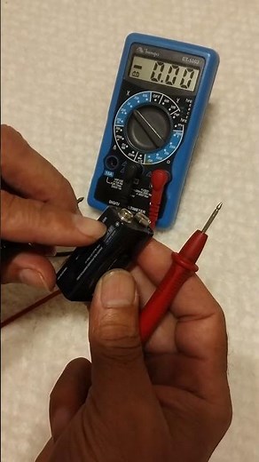 Como Testar Bateria 9V Pilha 9V Com Multímetro Digital aprenda usar multímetro testando Volts