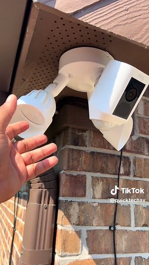Installing Ring Floodlight Camera Under Eave