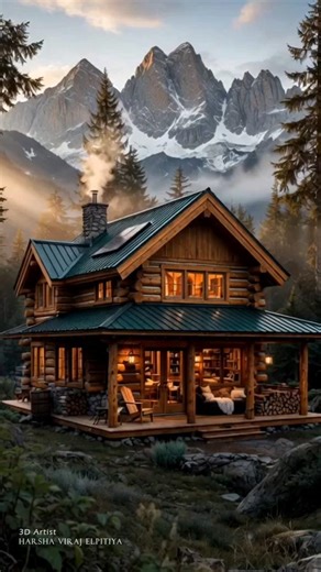 Luxury Off-Grid Log Cabin Tour: Relaxing Mountain Retreat ✨