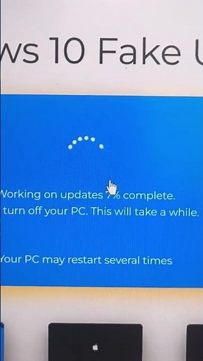 Fake windows update Image