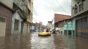 Dams burst in northeastern Brazil as region hit by floods