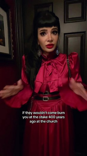 Words of wisdom 😏 DRESS: the Emma in crimson 🥀 #blackwoodcastle #emmadress #gothicstyle #gothicfashion #alttiktok #altfashion #halloweenlook