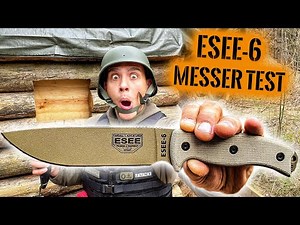 ESEE 6 im EXTREM TEST - Besser als die Konkurrenz? | BUSHCRAFT MESSER TEST #4 | Survival Mattin