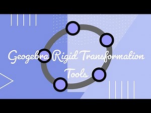 Geogebra Rigid Transformation Tools