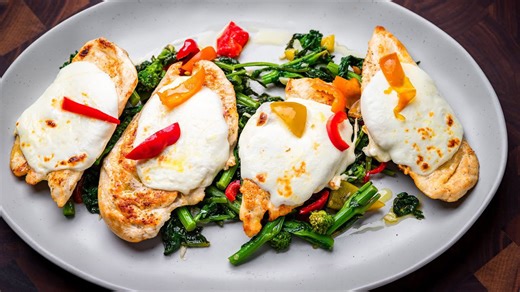 One Pan Chicken & Broccoli Rabe - Spicy, Garlicky & So Delicious