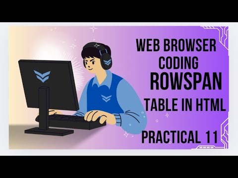 ROWSPAN PRACTICAL NO 11 IN CODING NOTEPAD BASIC TO ADVANCE #newvideo #trendingvideo #notepad