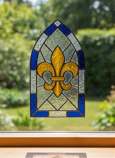 Gothic Arch Stained Glass Pattern: Modern Cathedral Window Suncatcher (digital Download) - Etsy