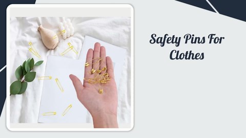 Gold Safety Pins, 50 Pcs 1.8'' Large Safety Pins Heavy Duty for Clothes, Blanket, Sweaters, Shawls, Crafts