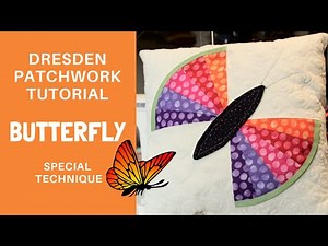 Dresden Butter Fly tutorial -- Creative & unique patchwork technique