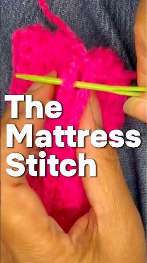 How to Do the Mattress Stitch (Invisible Seam Tutorial)