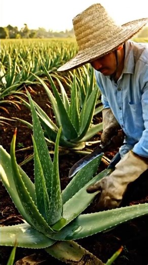 Inside Aloe Vera Factory 🌿 | Aloe Vera Gel Manufacturing Process #shorts #behindthescenes #alovera