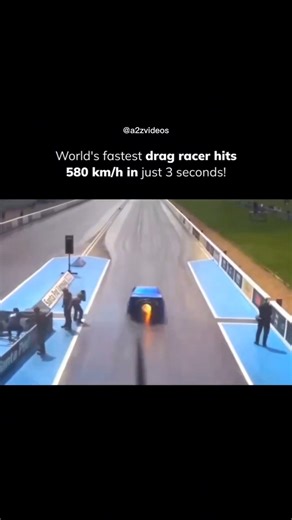 world fastest drag racer hits 580km in 3 seconds#cars #racing