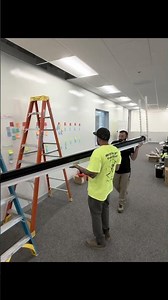Installing 150” projector screen recessed in the ceiling #lowvoltage #orangecounty #audiovisual