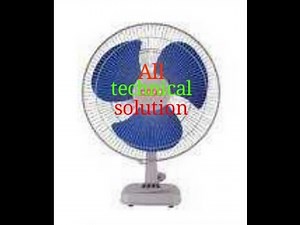 How to Table fan motor assemble and connection