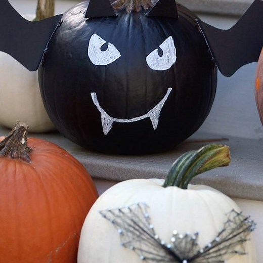 74K views · 1.2K reactions | Make your own bat pumpkin this...
