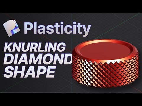 Plasticity 3D Tutorial | Knurling Diamond Pattern | Thumbs Screw