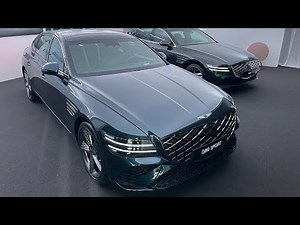 2024 제네시스 G80 페이스리프트 태즈먼블루, 한라산그린 주변 빛에 따른 색감 변화_GENESIS G80 F/L COLOR