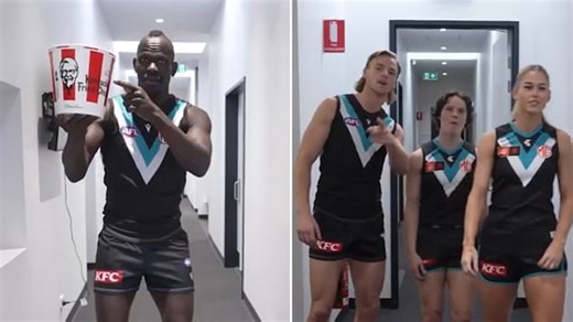 KFC under fire over deleted AFL ad featuring Port Adelaide player