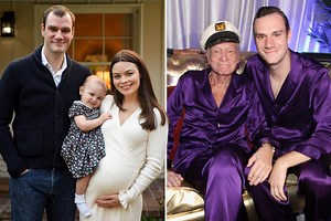 Hugh Hefner's son Cooper expecting twins with Harry Potter star Scarlett Byrne