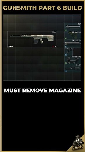 Gunsmith Part 6 12.11 Build Guide in 60 seconds | Remington R11 RSASS | Escape From Tarkov EFT