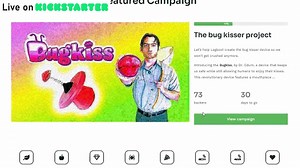 25 reactions · 16 shares | Bugkiss is a whimsical device which allows anyone, for better or for worse, to smooch insects without fear of injury (to the bug, anyway). You can finally kiss bugs without accidentally inhaling them, eating them, or crushing their cute little exoskeletons. | Legboot | Facebook