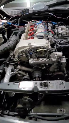 190e m111 kompressor engine swap wiring