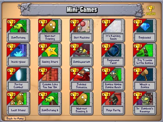 【PVZ1】MINI-GAMES