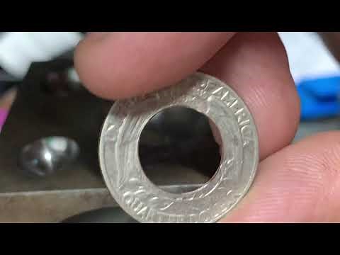 Using A Doming Block To Fold Quarter Coin Rings