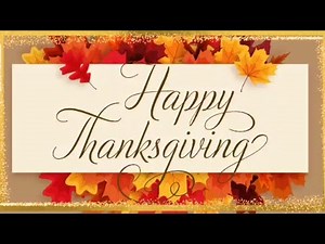 Animated Thanksgiving Holiday Screensaver | 10 hrs| no sound