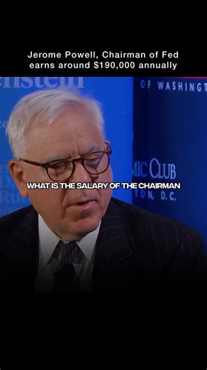 MacroGlide on Instagram: "Federal Reserve Chair Jerome Powell earns an annual salary of $190,000, as set by federal pay guidelines for his position. Despite being one of the most powerful economic figures in the world—responsible for steering U.S. monetary policy, managing inflation, and stabilizing financial markets—his compensation is relatively modest compared to private-sector executives overseeing similar influence. For context, top Wall Street CEOs like Jamie Dimon of JPMorgan Chase earn o