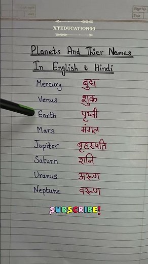 🌏ग्रहों के नाम | 🪐 Solar System | Planets Name | Planet Name in English & Hindi | #educationalvideo