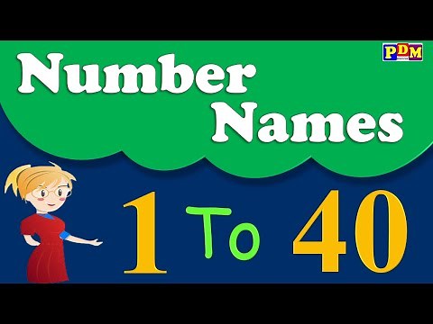 Number Names 1 to 40 | Number Name 1 to 40 | Number with Spelling | Counting Numbers with Spelling