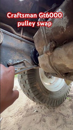 Craftsman gt6000 pulley swap !