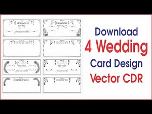 4 wedding card border design CDR files | 4 wedding border samples with vectors #wedding #shadicard