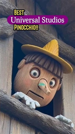 Best! Shrek Pinocchio! Orlando Universal Studios! #universalparks #shrek #shortsfeed
