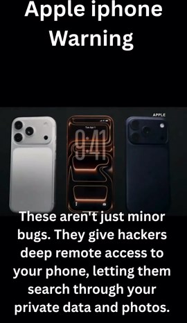 Apple iPhone warning