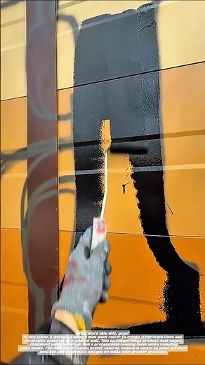 Amazing Wall Painting Technique Using a Mini Roller | Fast & Clean Finish.