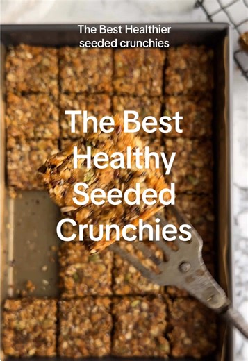 The Best Healthier Seeded Crunchies I didn’t think it was possible to improve my grandmother’s crunchie recipe, but here we are. I swapped out some of the oats and coconut for four kinds of seeds. These give the crunchies an amazing texture, but they still have the distinctive and delicious buttery taste. Crunchies are so easy to make by hand in one bowl. The best part is adding the bicarb to the butter and sugar mixture. It foams up into this lava-like texture. I like to bake them in a bigger t