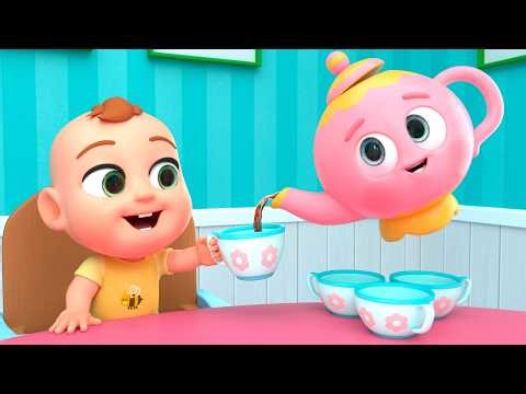 Tea Party Family Song | Newborn Nursery Rhymes & Kids Songs