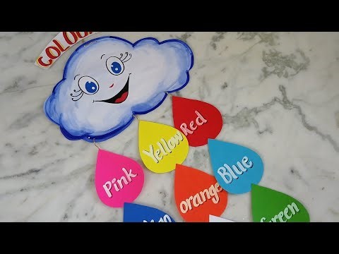 How to make TLM for colours name / TLM making idea for colours / TLM for Art room