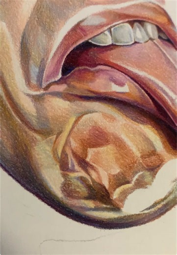 Drawing Progress with Colored Pencils Over Time