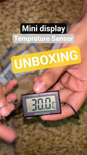 Display Temperature Sensor | #shortsfeed #shortvideo #shorts #ac #temperature #device #unboxing