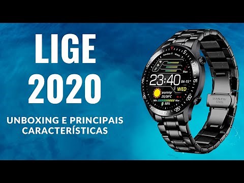 Unboxing SmartWatch Lige 2020 | Review e Impressões