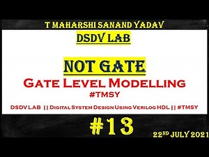 not gate verilog code | not gate | verilog code | verilog hdl | vlsi | xilinx | gate level modelling