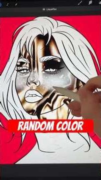 Random color dessin 😍 #art #apprendreledessin #artchallenge