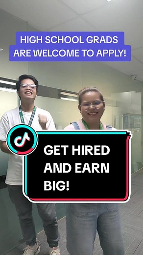 Quezon City Job Hiring for High School and ALS Graduates